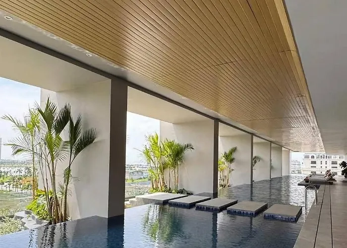 23f Icon40 Signature Corner Lo Goc 2pn View Vinh Bay, Ho Nhac Nuoc Halo Bay Show & Marina Hill Apartment Ha Long